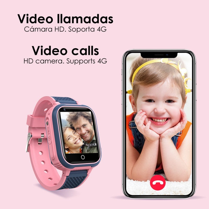 Kids GPS Smart Watch 4G – SOS, Calls, Camera